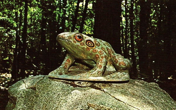 Dinosaur Gardens - Old Post Card View